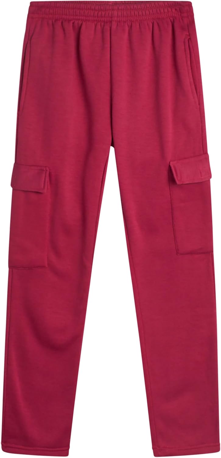 Real Love Girls Sweatpants Set - 2 Piece Soft Fleece Zip Up Hoodie and Flare Cargo Girls Pants Kids Activewear Set (7-16) - Image 6