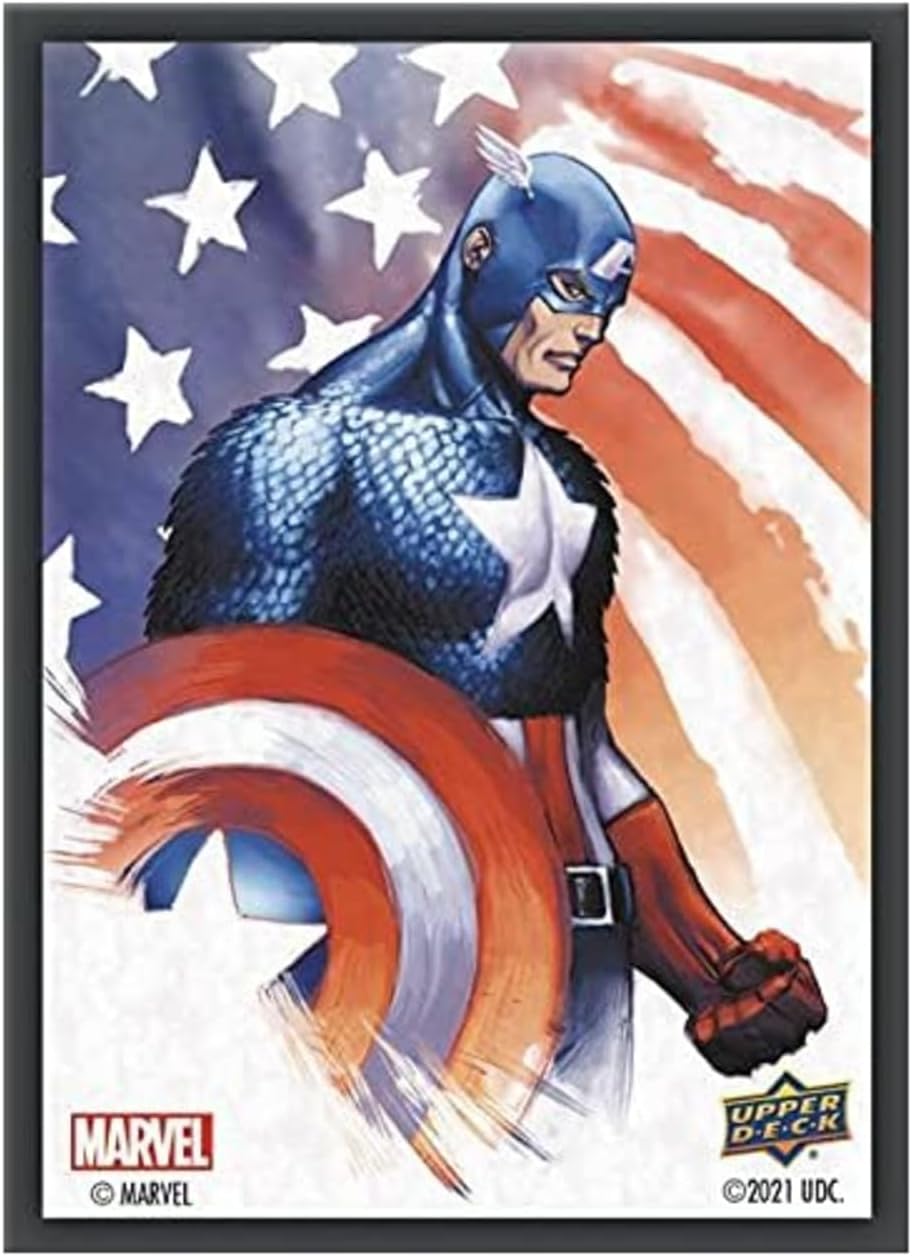 Marvel Captain America Sleeves (67 mm x 92 mm) 65 Matte Sleeves