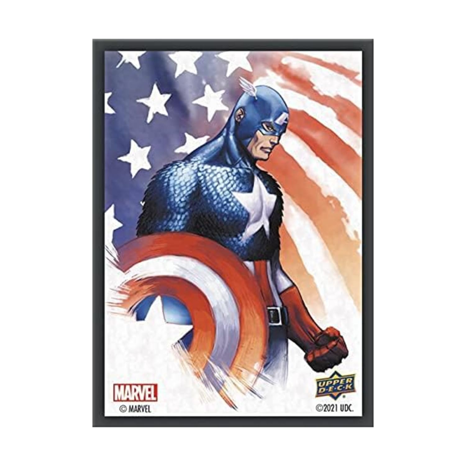 Amazon.com: Upper Deck Marvel Captain America Sleeves (67 mm x 92 mm) 65  Matte Sleeves, Multicolor : Toys & Games