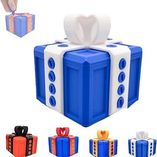 The Prank Box, Hilarious Screw Challenge, Endless Puzzle Gift Boxes with Screws and Hidden Lock, Perfect Gag Gift for All Occasions, Annoying Funny 3D Printed Screw Gifts Boxes Ideal (Blue)