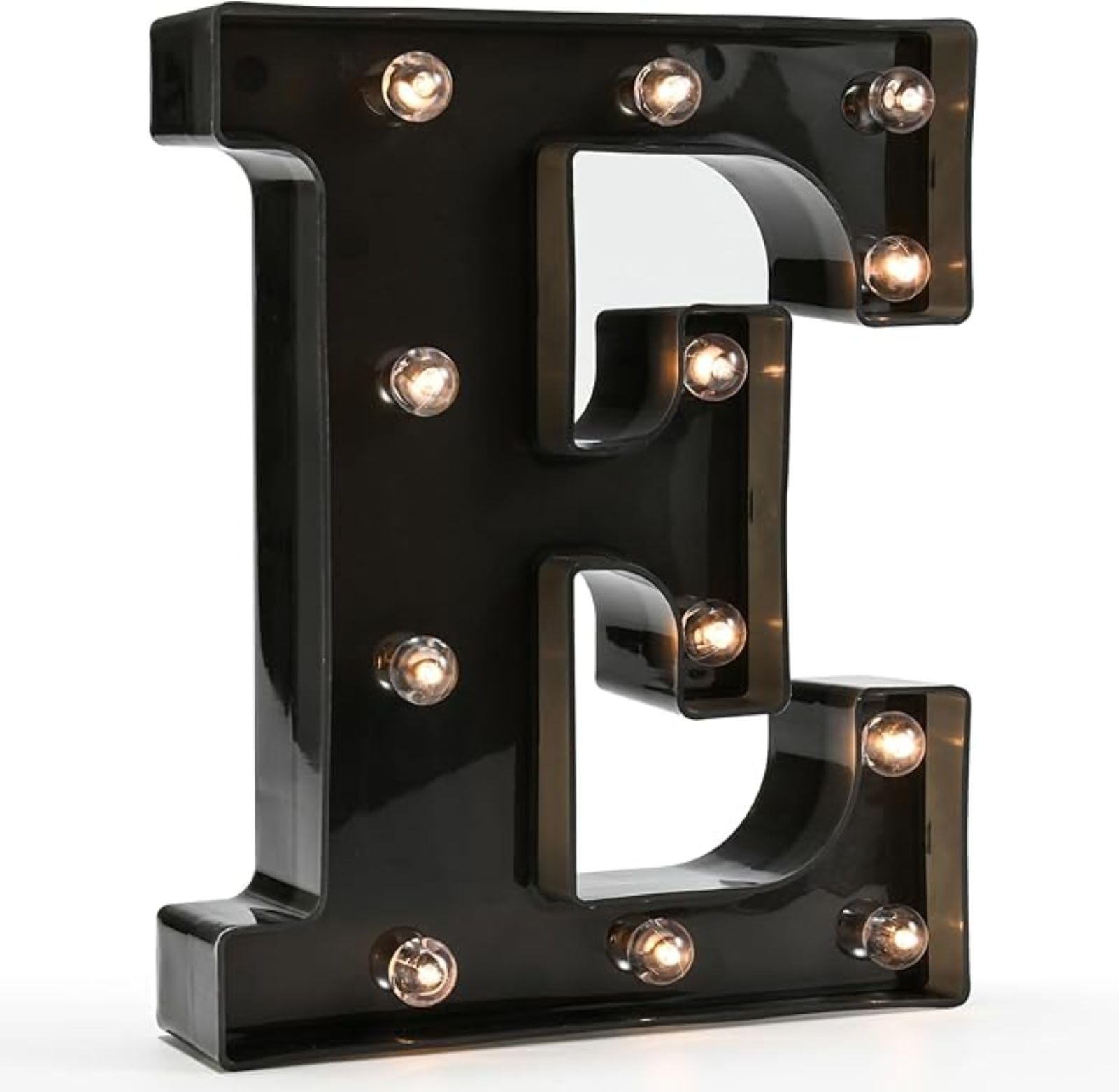 Jemnpela LED Marquee Letter Number Sign Lights Glitter Light Up Alphabet Figure Night Light for Birthday Party Wedding Home Bar Holiday Wall Decoration