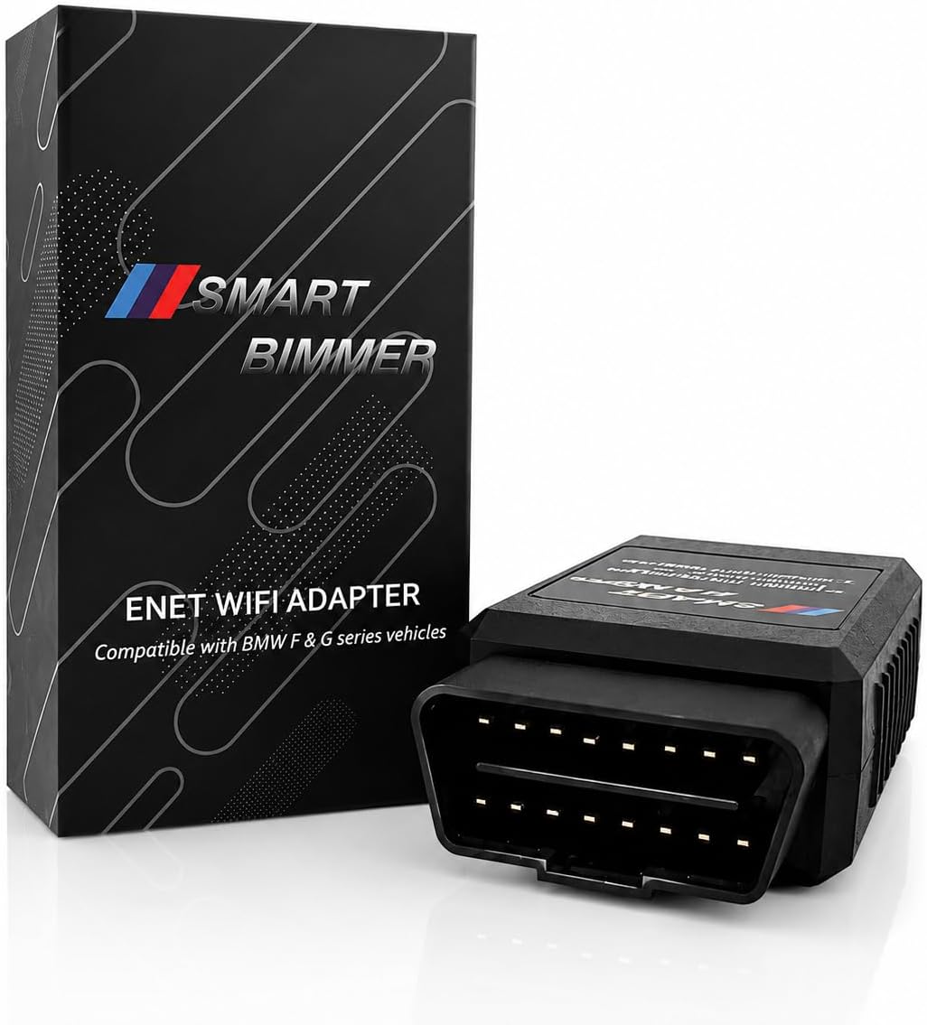 2026 OBD2 WiFi Adapter MHD Ethernet Adapter for BMW F-G-I Series | Compatible for BimmerCode,E-SYS,ISTA,Bootmod3, Work with iOS, Android & Windows