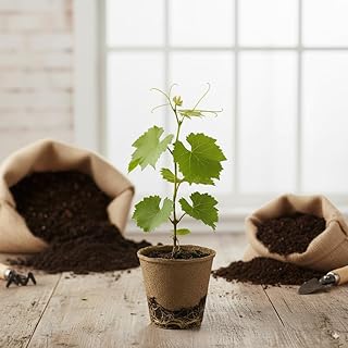 Hardy Grape Vine Live Plant – Traminette Grape Plants Vine (5–9 Inches Tall) – Cold-Tolerant, Rare Hybrid for Home Vineyards
