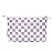Narwey Small Checkered Makeup Bag for Purse Small Cosmetic Bag Women Travel Makeup Pouch Zipper Pouch (Purple Checkerboard)