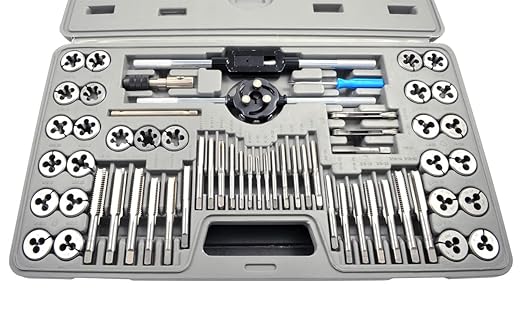 HHIP 1011-0106 60 Piece Carbon Steel Tap & Die Set