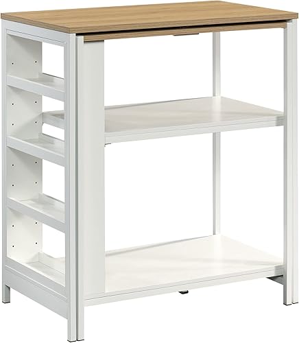 Sauder Kitchen Island Roble BálticoBlanco en madera de ingeniería