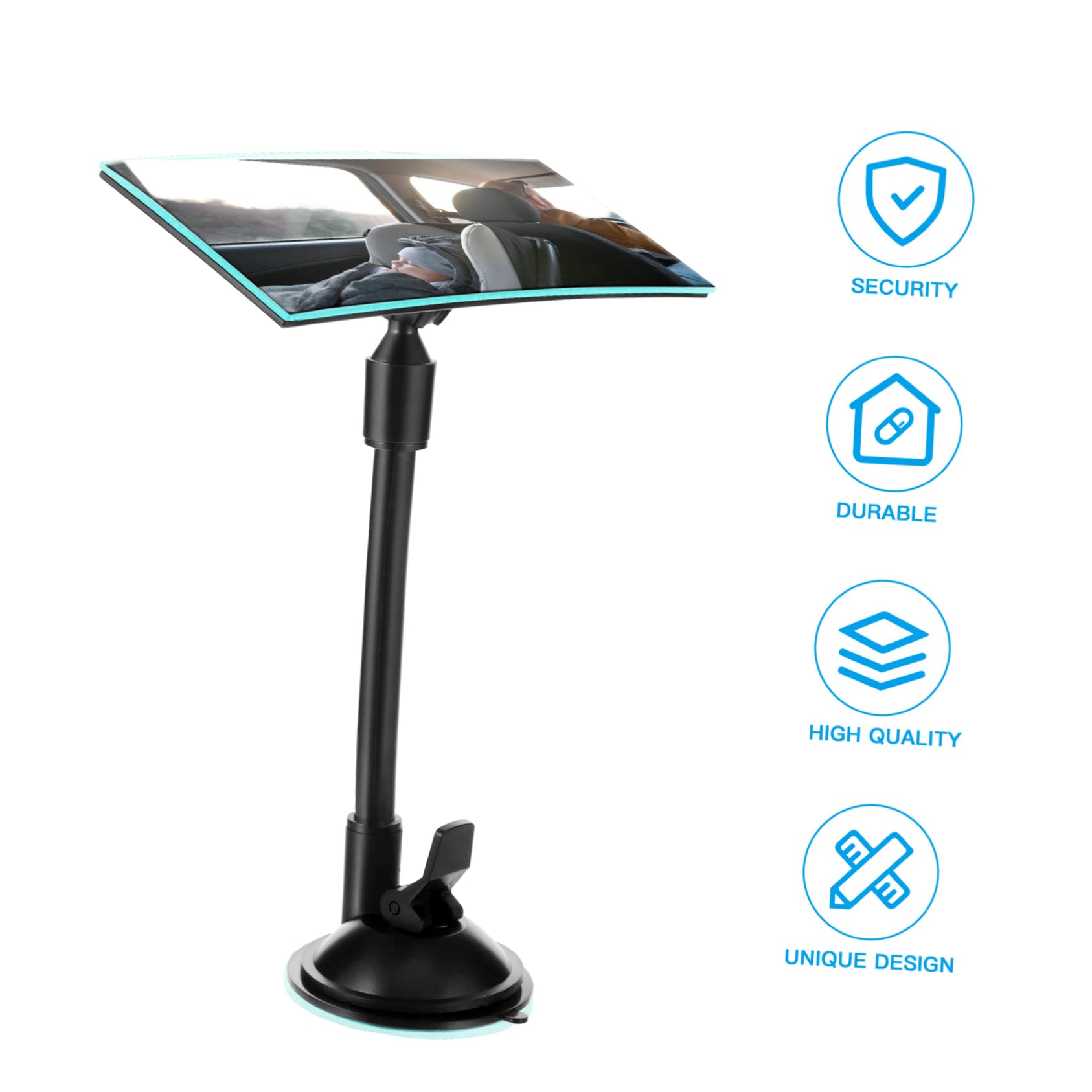 Yardwe 2 Piezas Espejo para Coche Niña Espejo Interior Rectangular para Monitorizar Asiento Trasero Material Ligero Fácil Instalación Visión y para Vigilancia