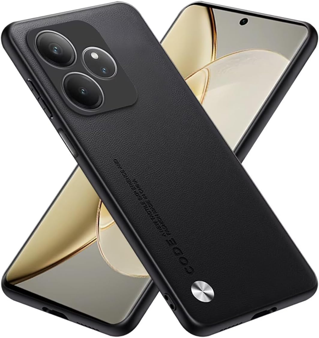 RankOne Case Compatible with Realme GT 6 / Realme GT 6T (6.78 Inches), Silicone Case Cover – Black