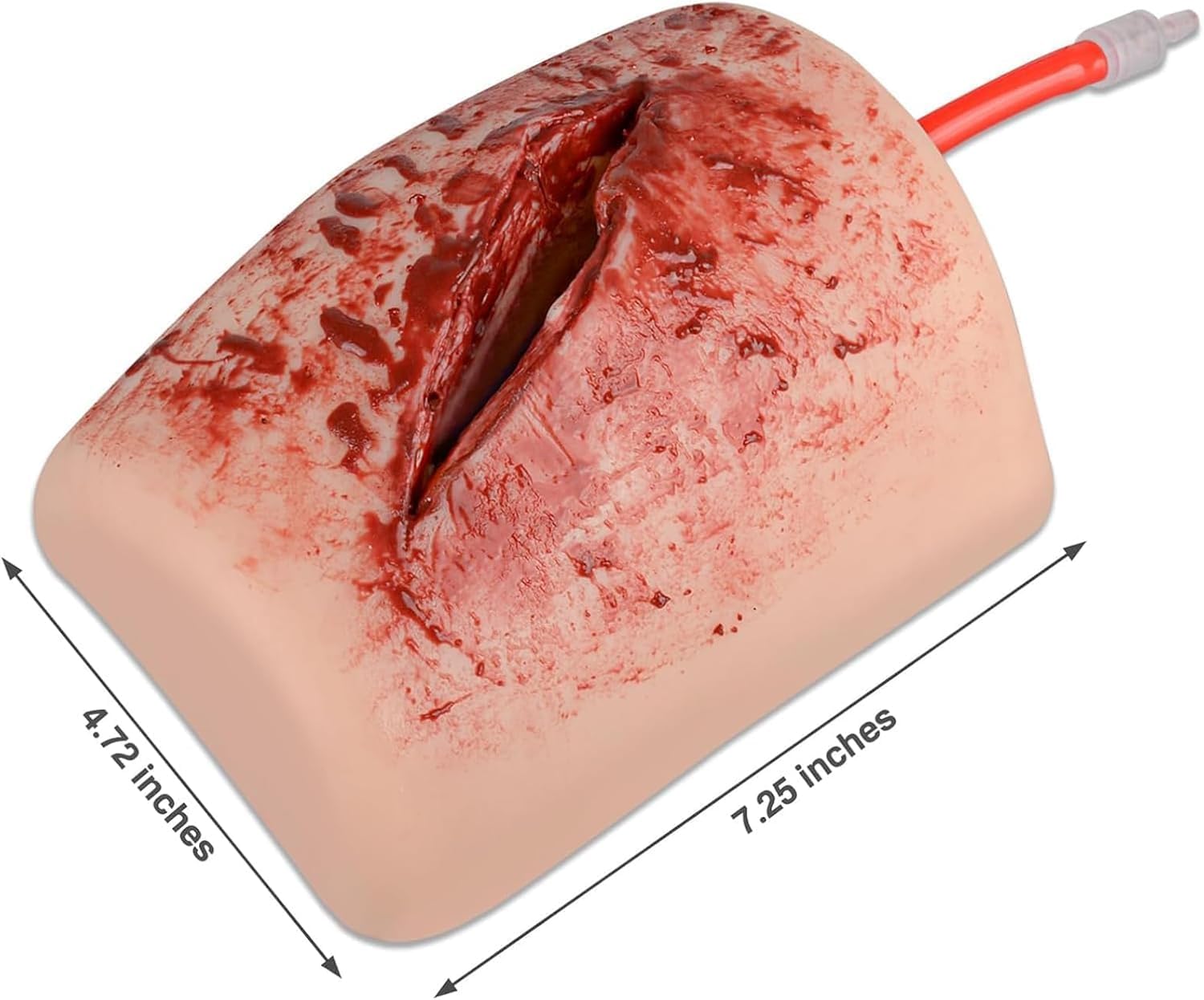 Kostka do nauki anatomii człowieka, Model trenażera do opatrywania ran uda i zestaw do symulacji rany z opaską uciskową. Wielokrotnego użytku materiał silikonowy i realistyczna symulacja.