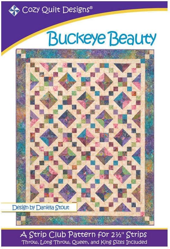 Cozy Quilt Designs Pattern - Buckeye Beauty (Includes Instructions for Four Project Sizes)