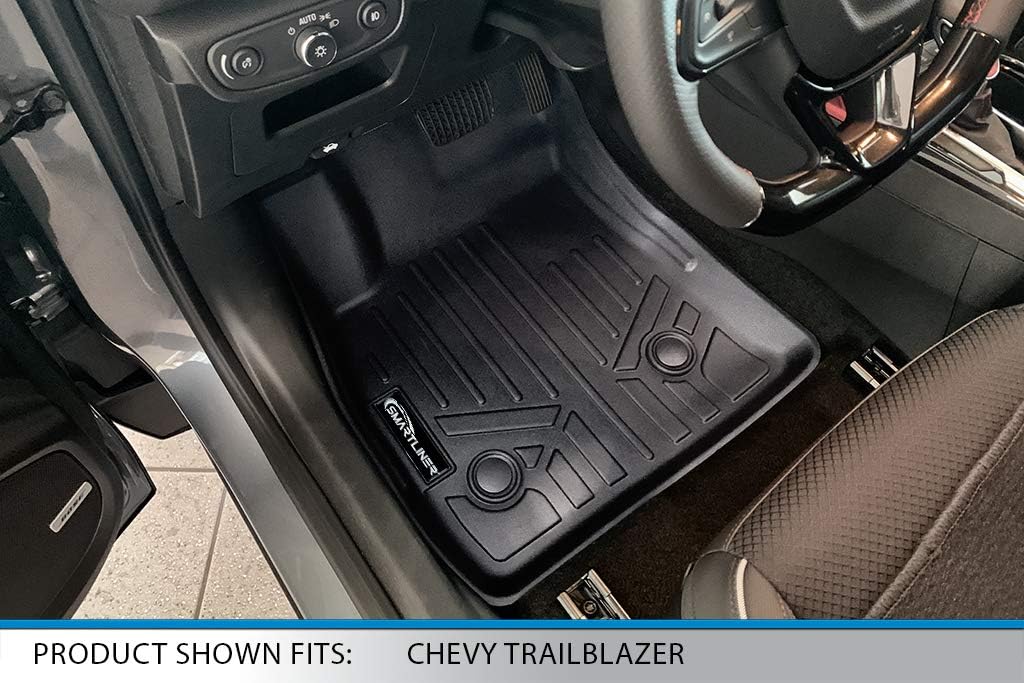 SMARTLINER Custom Fit Floor Mats & Cargo Liner Behind 2nd Row (Lower Deck) Set Compatible with 2021-2025 Chevrolet Trailblazer