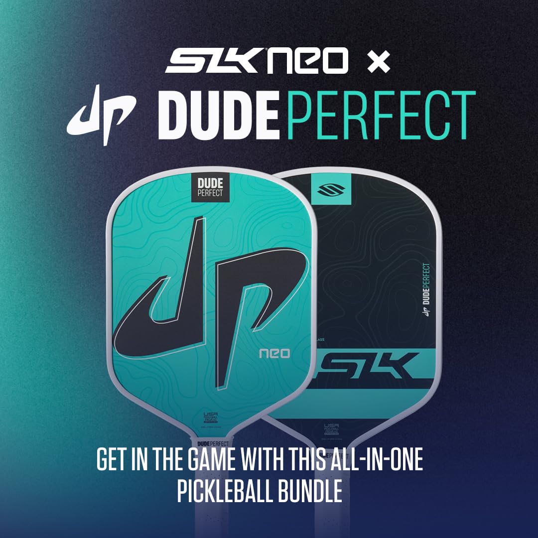 SLK by Selkirk Dude Perfect Collection | Branchenführende Technologie für die nächste Generation von Pickleball-Spielern | Entworfen in den USA | Limited Edition Paddel