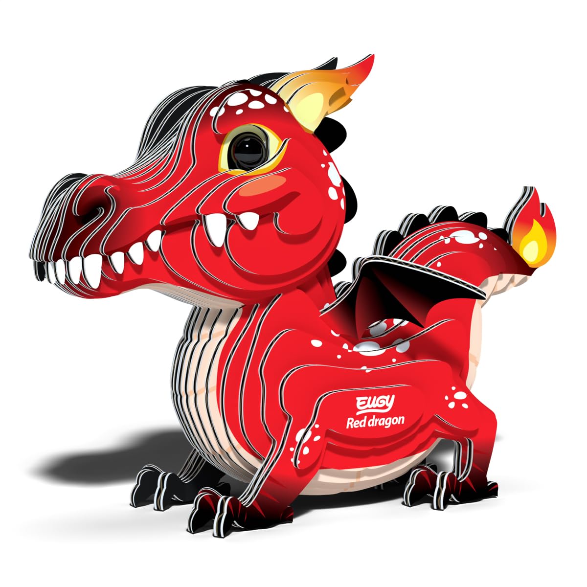 Red Dragon 3D Puzzle, 24 Piece Eco-Friendly Educational Toy Puzzles for Boys, Girls & Kids Ages 6+