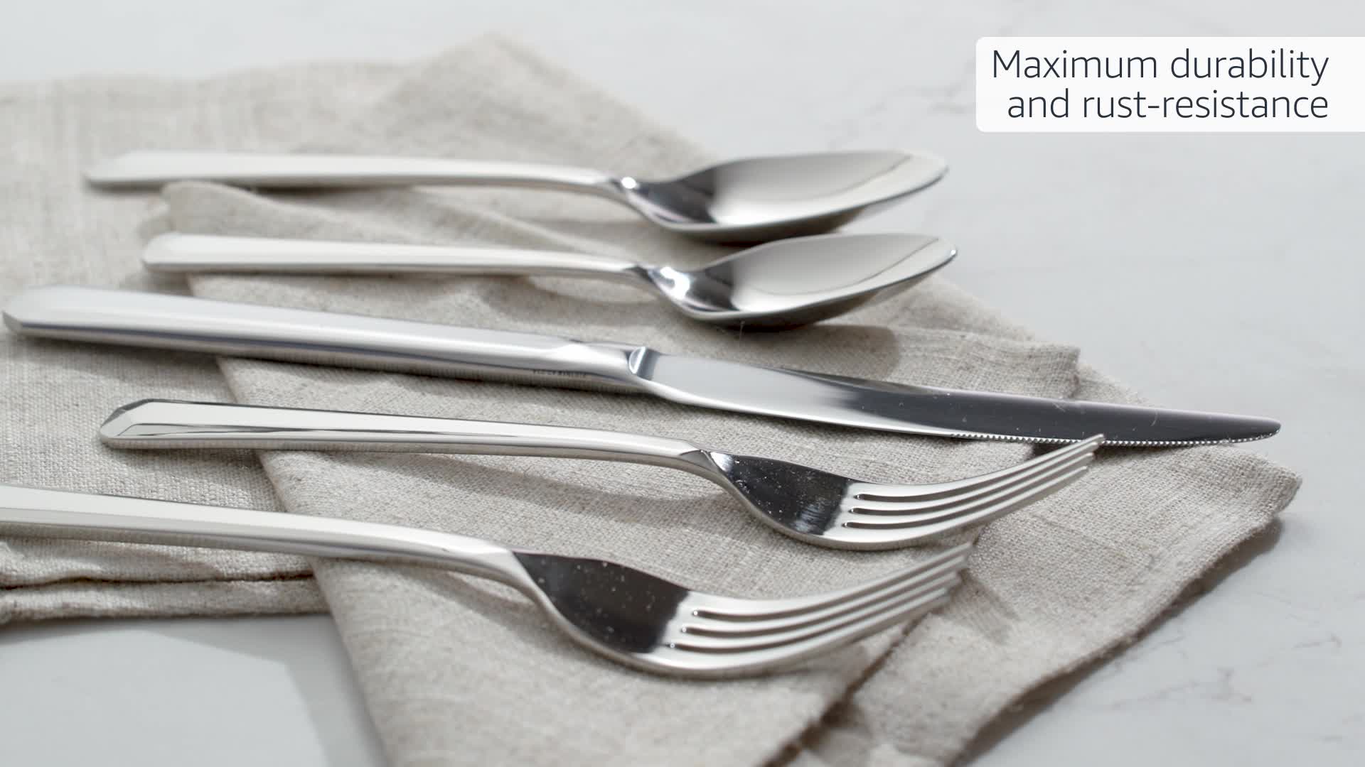 Amazon.com | Oneida Chroma 65 Piece Fine Flatware Set, Service for