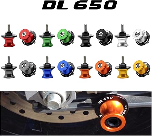 Miniatura 2 de WAGLOS Motor Rear Swing Arm Stand Screws Slider Swingarm Sliders Spools for Suzuki DL650 V-Strom 2004-2013 2012 2011 DL 650 V Strom M8 Anti-Fall