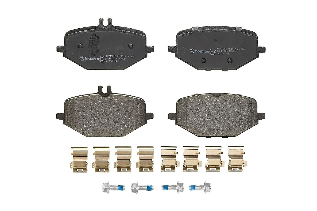Brembo Fren Balatası, Arka Mercedes Gle Serisi V167, C167 (2018-2021), Gls Serisi X167 (2019 ve sonrası) 132(W) x 19(T) x 60(H1)-70(H2) mm P50168