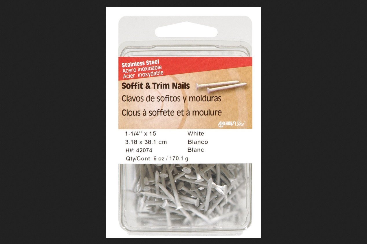 Hillman 1-1/4 in. L Soffit and Trim Stainless Steel Nail Smooth Shank Flat