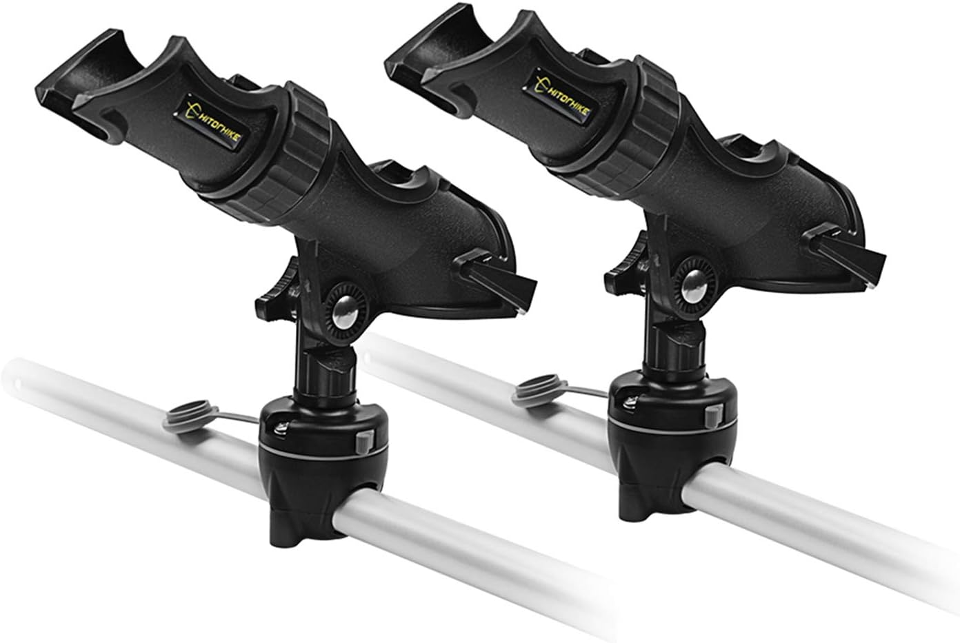 HITORHIKE Fishing Rod Holder Universal Fit Kit Allows for 360-degree Adjustment Kayak Fishing Boat Powerlock Rod Holder HITORHIKE Fishing Rod Holder Universal Fit Kit Allows for 360-degree Adjustment Kayak Fishing Boat Powerlock Rod Holder