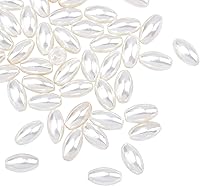 Vista 12 de NBEADS Alrededor de 120 perlas de concha natural, hebras de perlas blancas antiguas de 0.236 pulgadas, cuentas redondas sueltas de nácar cuentas