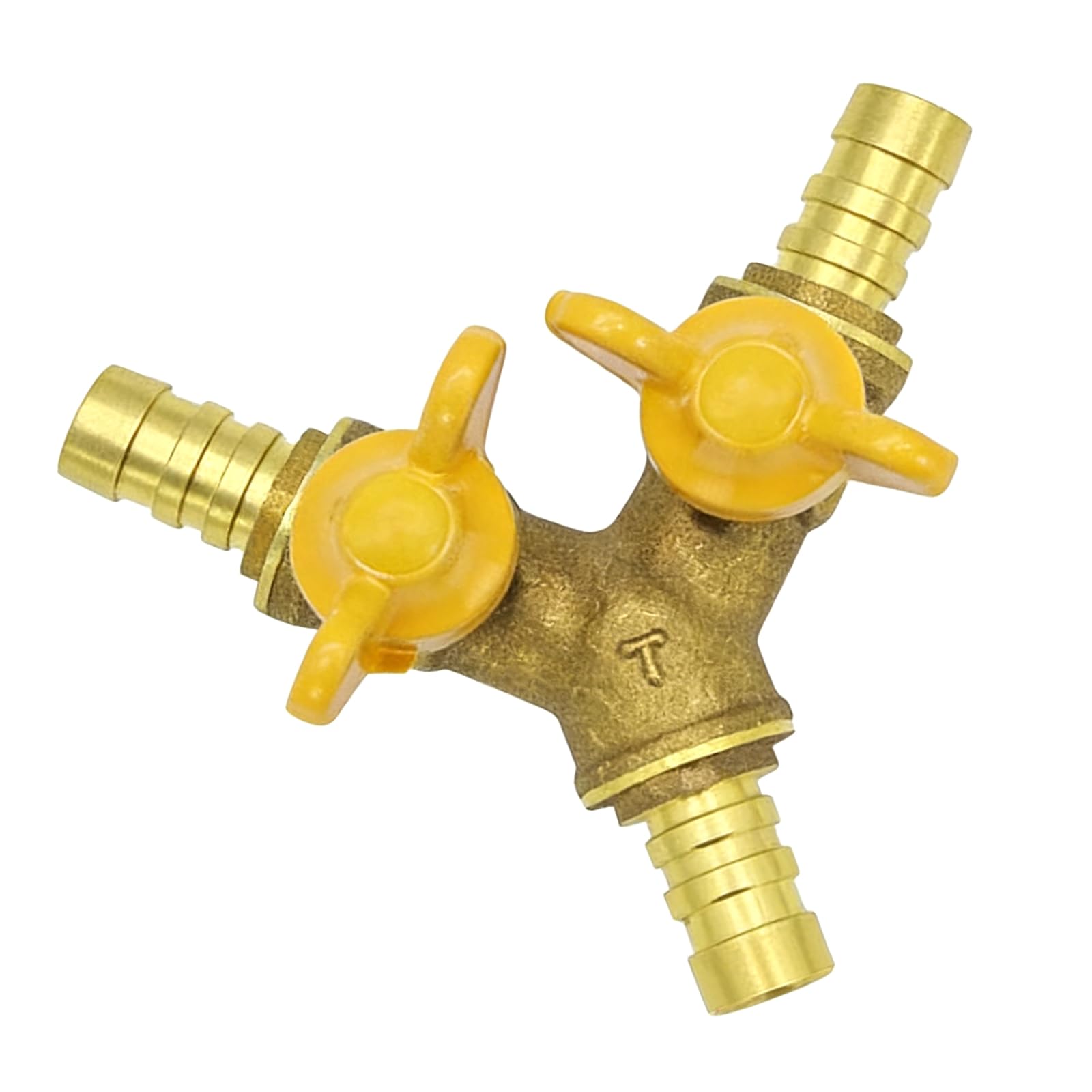 Laikoutd Y Type Three Sockets 2 Way Hose Tube Connector Spillter Control Adapter Pipe Piece Pipe Fittings Easy Installation Heater