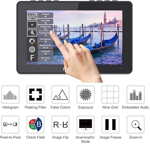 Miniatura 3 de FEELWORLD F5 Pro V4 Monitor de pantalla táctil de 6 pulgadas en el campo de cámaras para cámara réflex digital con 3D LUT Full HD 4K HDMI