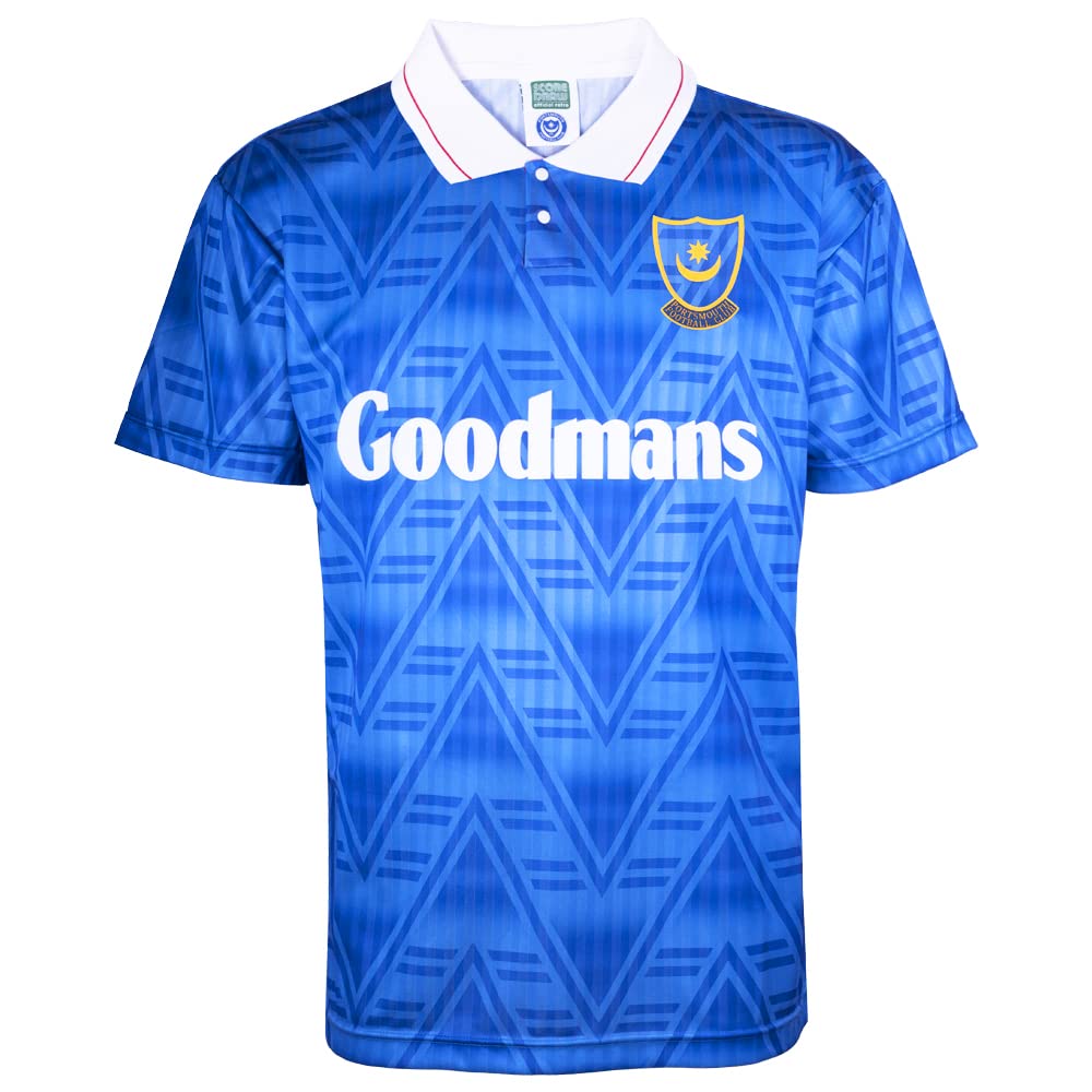 Score Draw Portsmouth 1992 FA Cup Semi Final Shirt Blue Small Polyester