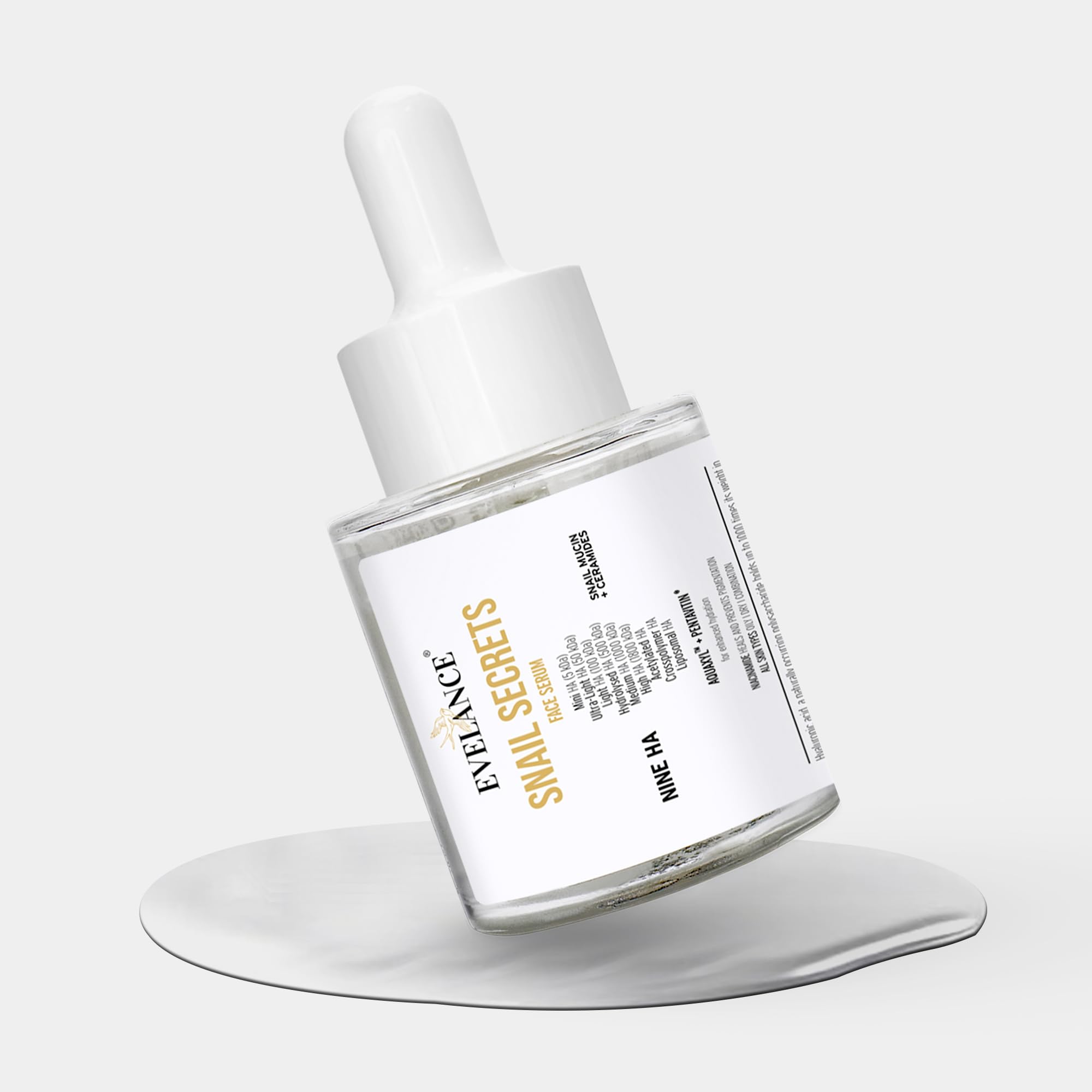 Snail Secret Face Serum - Hydrates & Brightens Dull Skin, Reduces Fine Lines & Pigmentation with Snail Secretion Filtrate & Niacinamide. Suitable for All Skin Types, Men & Women (30ml)