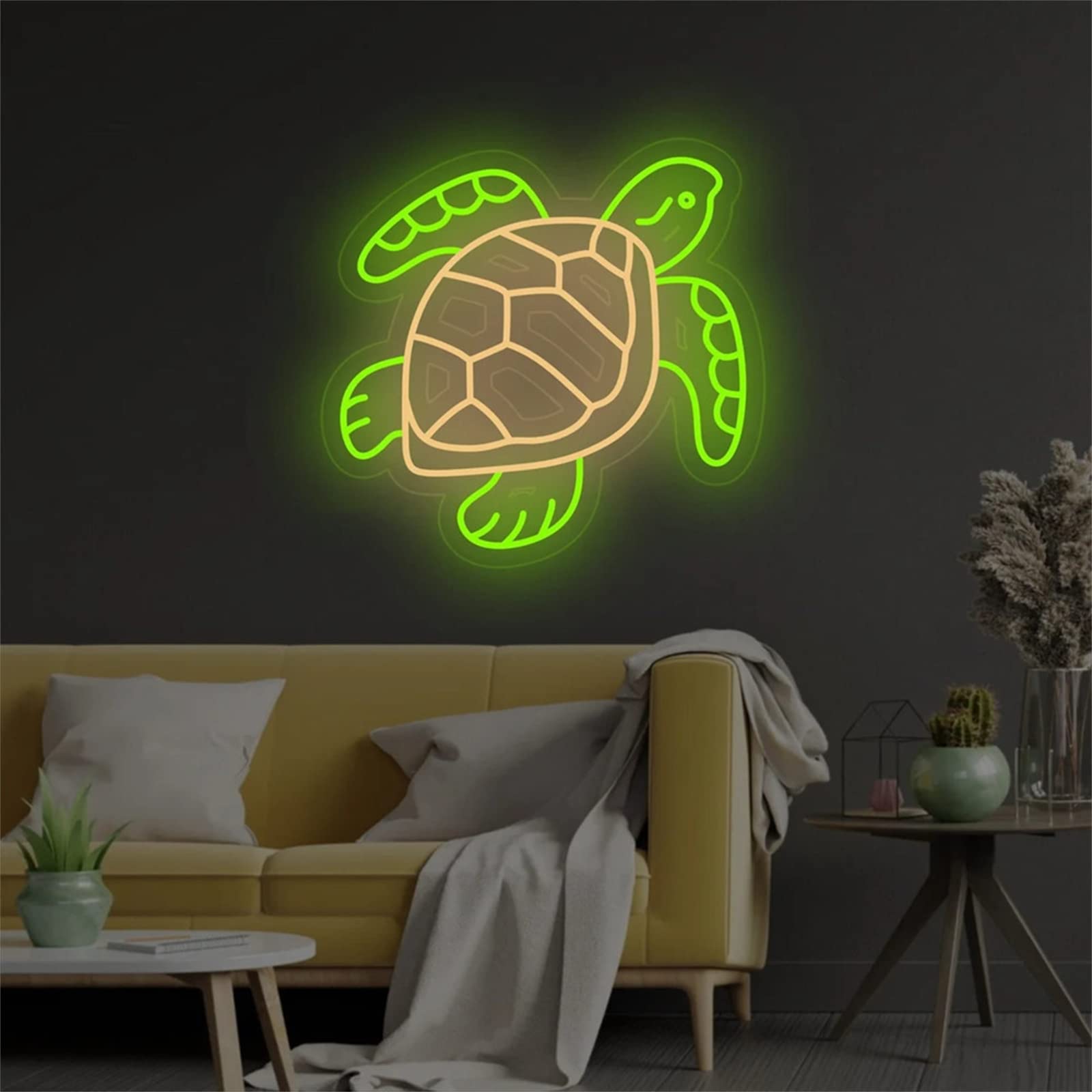 Maxsmlzt A Turtle Neon Sign Kids Room Neon Light Decoration Nimal Neon Light Se Animal Led Light Se Turtle Led Light Sign Quarium Neon Sign Wall Decor,