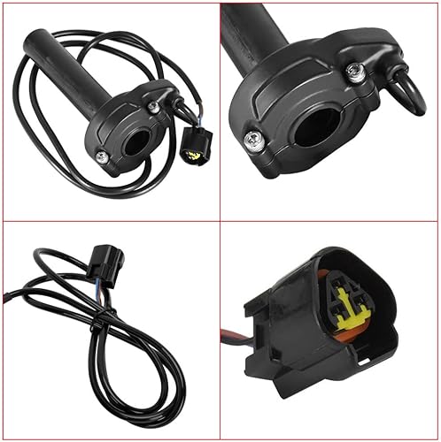 Miniatura 4 de JXMOTONG - Empuñaduras de acelerador y rodamiento JXMOTONG - Juego de empuñaduras de acelerador con cable de acelerador para bicicleta de cross