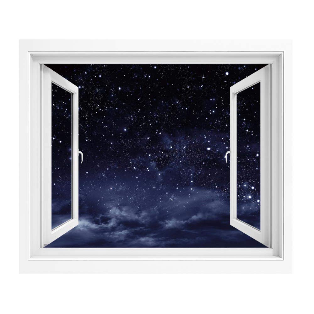 夜空/ポスター Amazon｜夜 絵画風 壁紙ポスター 風景 景色 90x60 cm 暗い空の