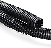 Vista 8 de ZhiYo 10 pies 1" Conducto de alambre dividido para telar, cubierta flexible para auto