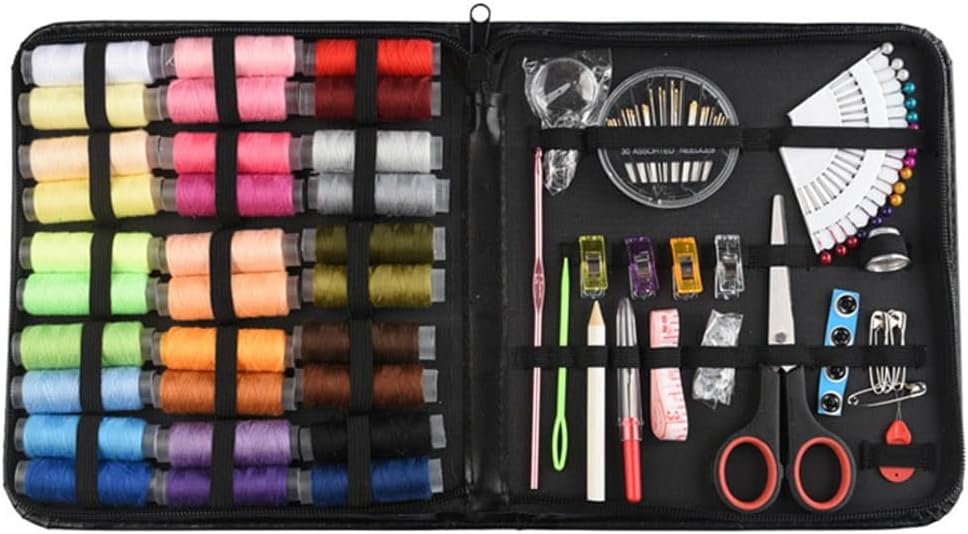 JSEIAJB 30 Thread Easy to Carry Home Travel Needle Bag Sewing Repair Needle Set Combination 112 Piece Set