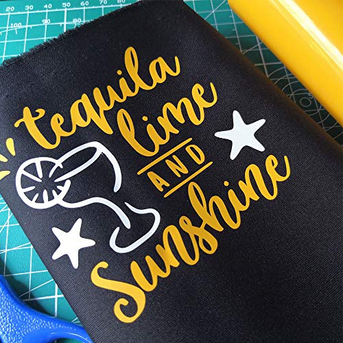 Heat Transfer Vinyl Yellow Htv Roll For Tshirt 12"X12Ft Compatible With All Cutting Plotter Machines #TOP5