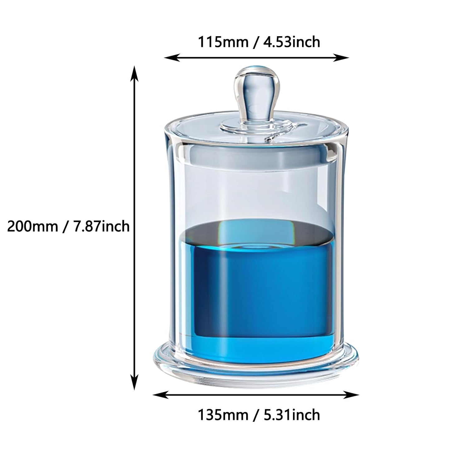 Glass Staining Jars and Rack 30-Slides Capacity Glass Staining Tank Clear Container for Laboratory Experiments