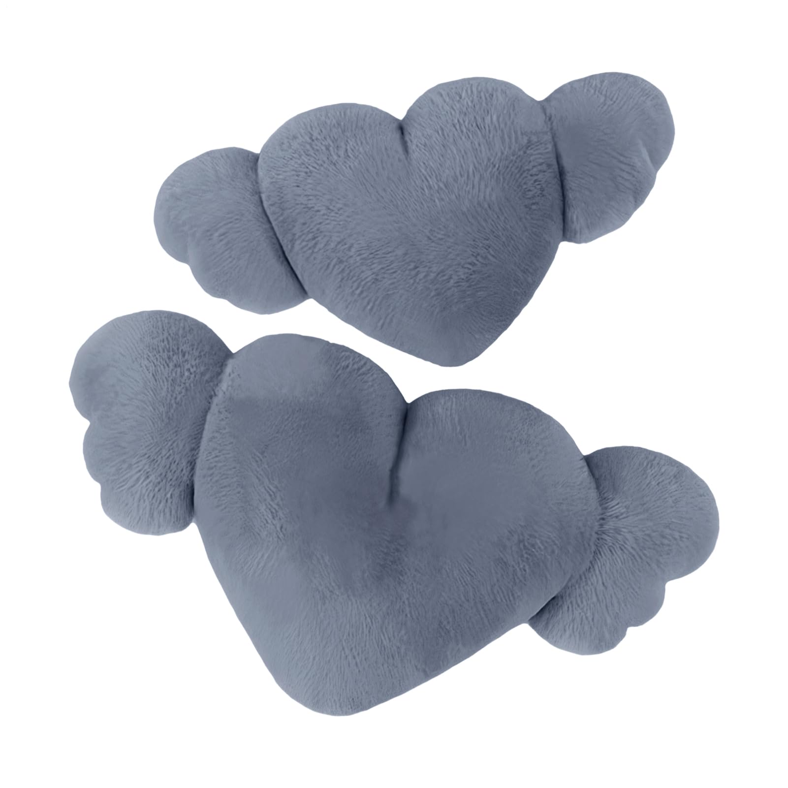 Poggiatesta per auto a forma di cuore, cuscino per il collo a | forma di cuore per auto, 2X Cuscino poggiatesta per auto con, Adorabile cuscino in peluche per viaggiare in auto, decorare il