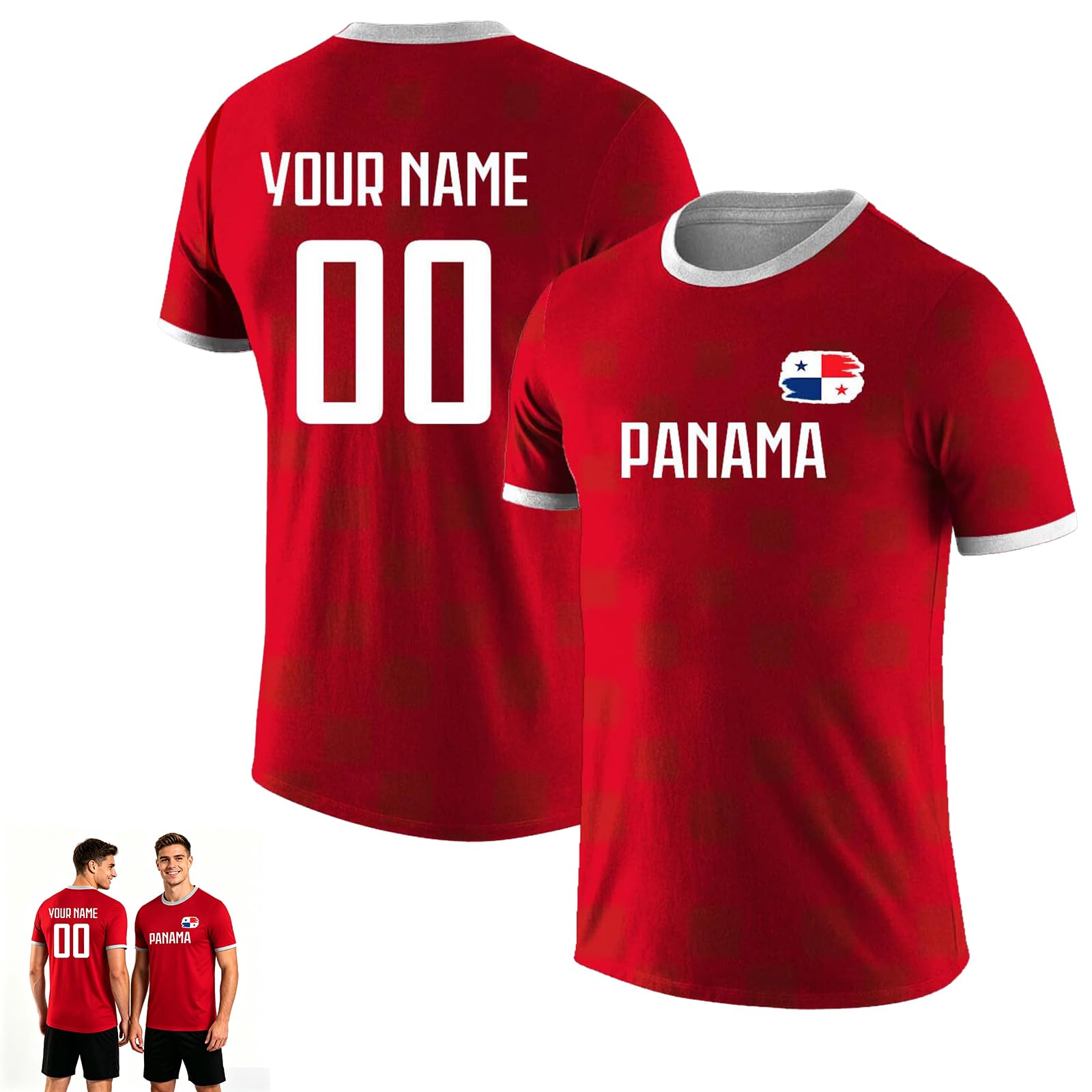 Genérico Camisetas de fútbol Personalizada para el Mundial 2026, Camiseta fútbol Personalizada para Hombre Mujer niños con Nombre número