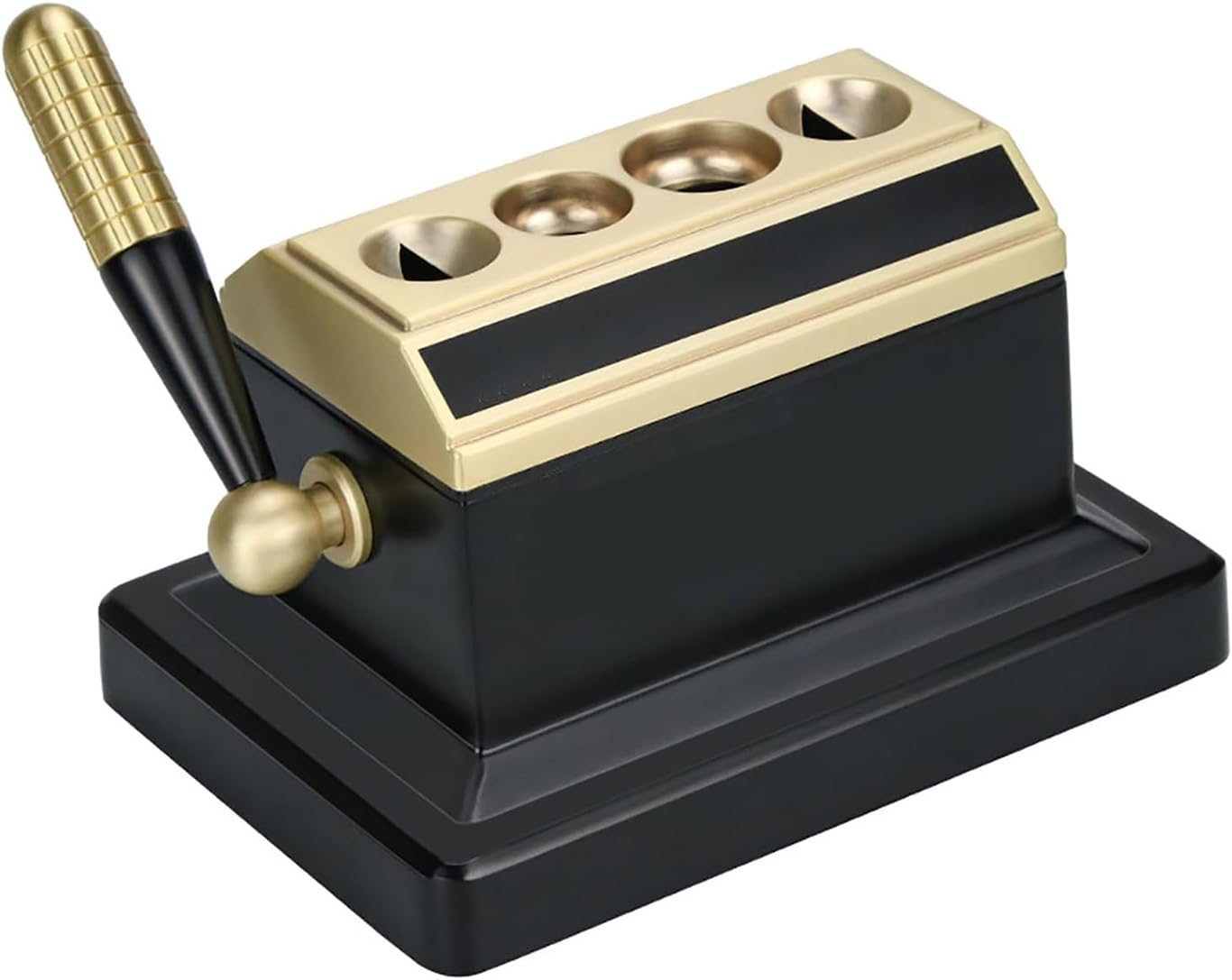Table Cigar Cutter, Cigar Cutter Guillotine, for 52 and 60 Ring Gauge, 2 Hole Flat Cut and 2 Hole V Cut, for Gift to Husband, Father, Friends