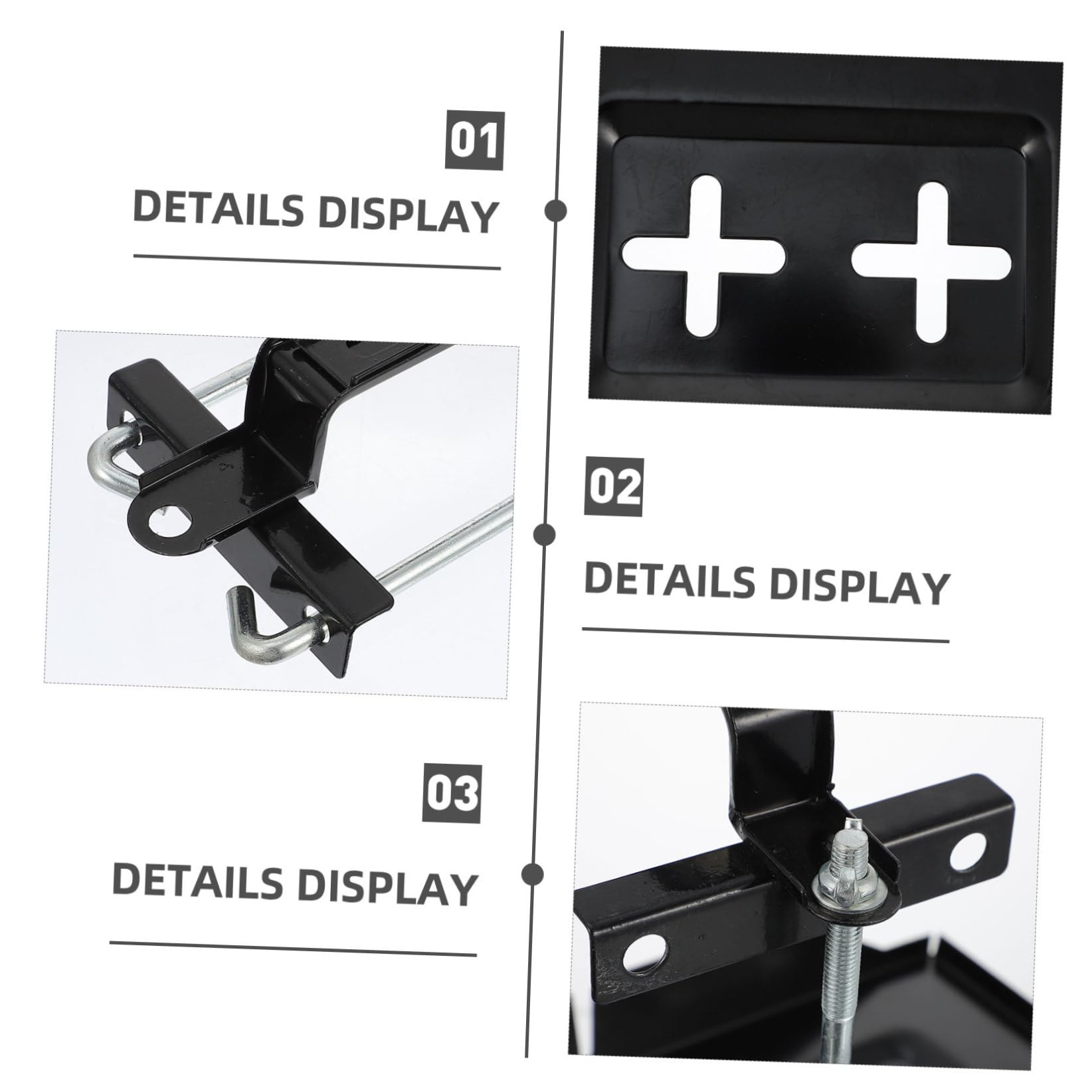 1ensemble Support De Fixation De Batterie Pour Voiture Résistant Corrosion Facile à Installer Batterie Auto