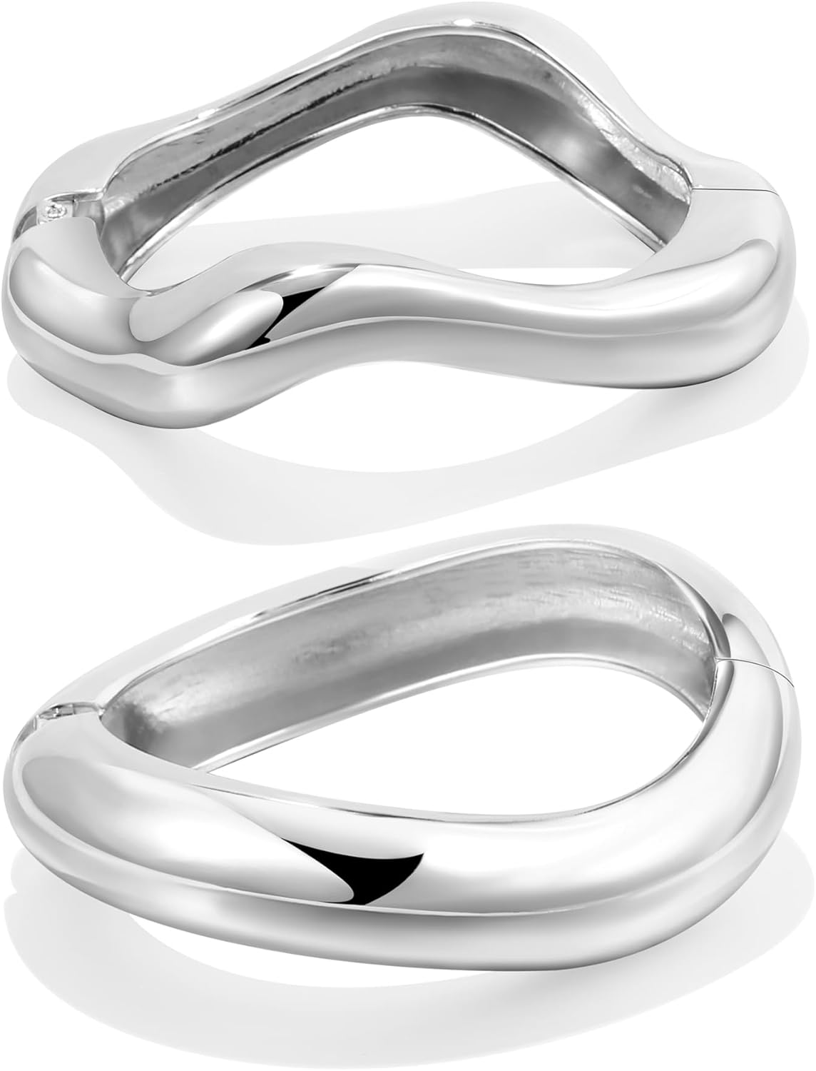 Elegance 11 designs Gold Bangles For Women Chunky Trendy Hinged Cuff Open Bracelet Wide Minimalist Bracelets Jewelry Gift