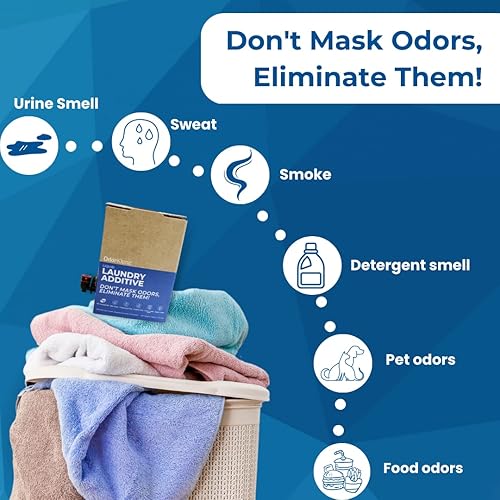 Miniatura 2 de Aditivo líquido para ropa para ropa, 20 cargas (77 onzas líquidas), eliminación de olores del sudor, humo y olores de mascotas, no tóxico, ecológico