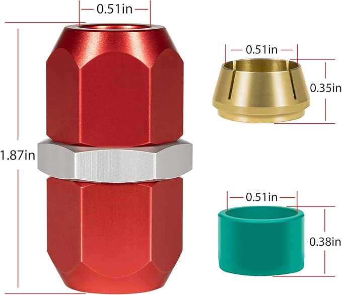 Conector de Empalme de Línea 800-642 para Líneas de Aluminio de 1/2'' miniatura 6