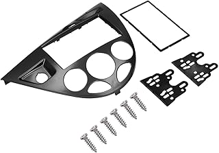 Ymiko Carro Fascia, 2DIN Sound CD DVD Painel Decorativo, Moldura de Navegação de Acabamento Fascia Substituição para Focus 1998-2006 (preto)