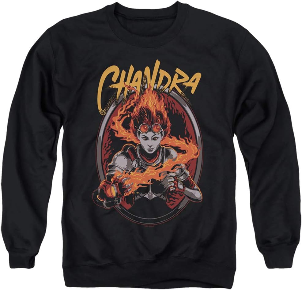 Magic The Gathering Chandra Unisex Adult Crewneck Sweatshirt for Men and Women