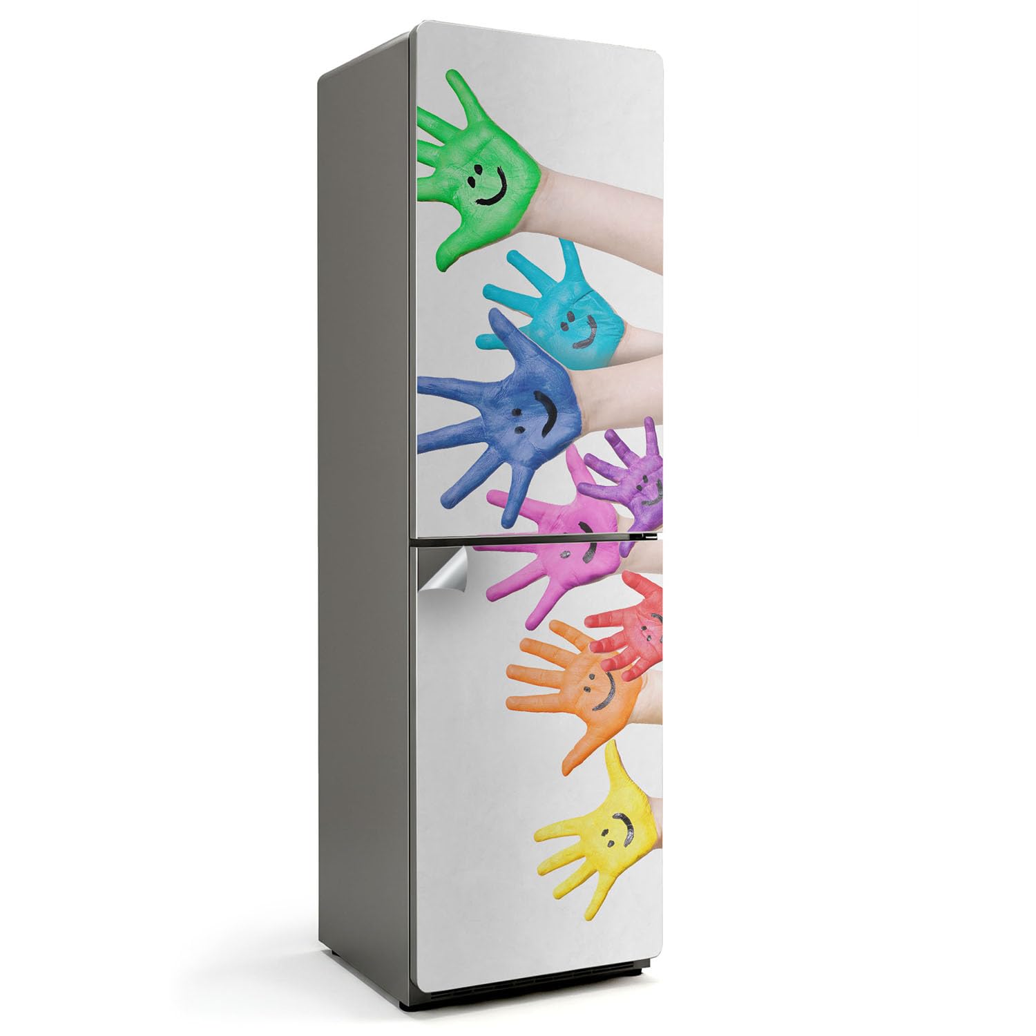 Autocollant pour réfrigérateur 60x205 cm sticker couvrant empreintes