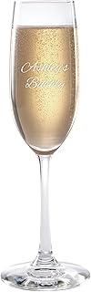 Let's Make Memories Personalized Champagne Flute - Create Your Own - Glass - Wedding - Newlyweds - Anniversary - Birthday - Celebration – Engraved - Script Font