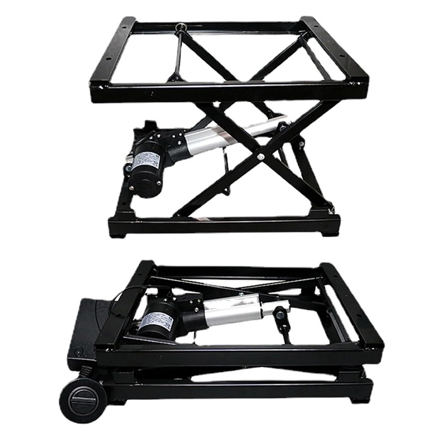 Table élévatrice électrique réglable en hauteur avec télécommande, capacité de charge de 50 kg, plate-forme élévatrice polyvalente pour la maison ou le bureau
