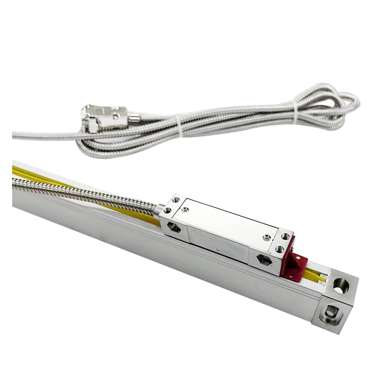 5um Kratka szklana Linijka Czujnik Enkoder Liniowy Skala TTL 450mm-700mm do Tokarki Frezarki Narzędzia 0.005mm Tokarka do metalu(550mm travel)