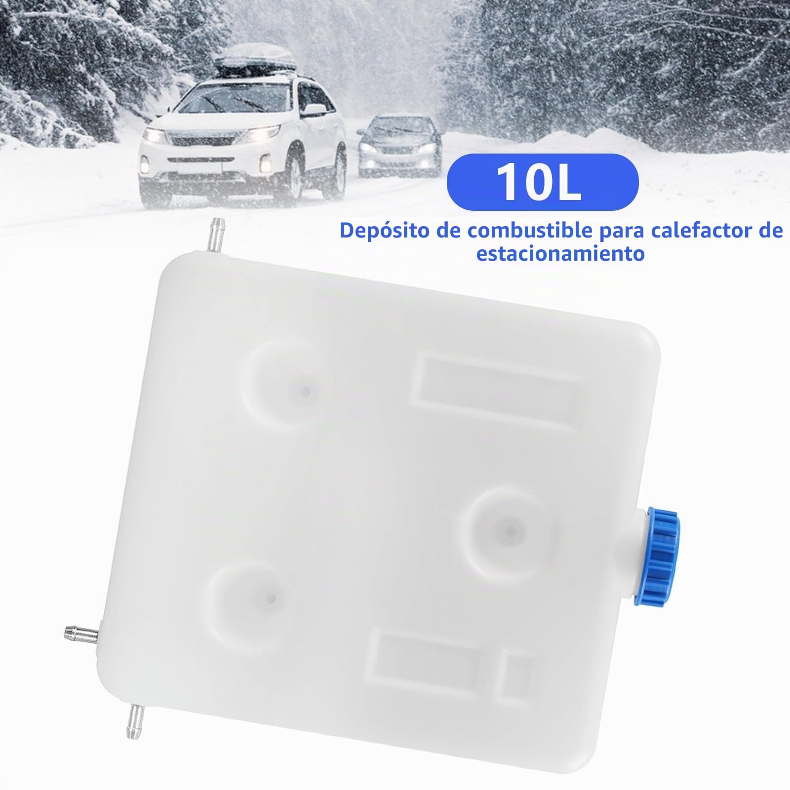 Depósito de gasolina de aceite calefactor de plástico de 10 L, tanque de gasolina de plástico, tanque de combustible de aceite calefactor para coche, calentador de cabina diésel, automóvil, camión
