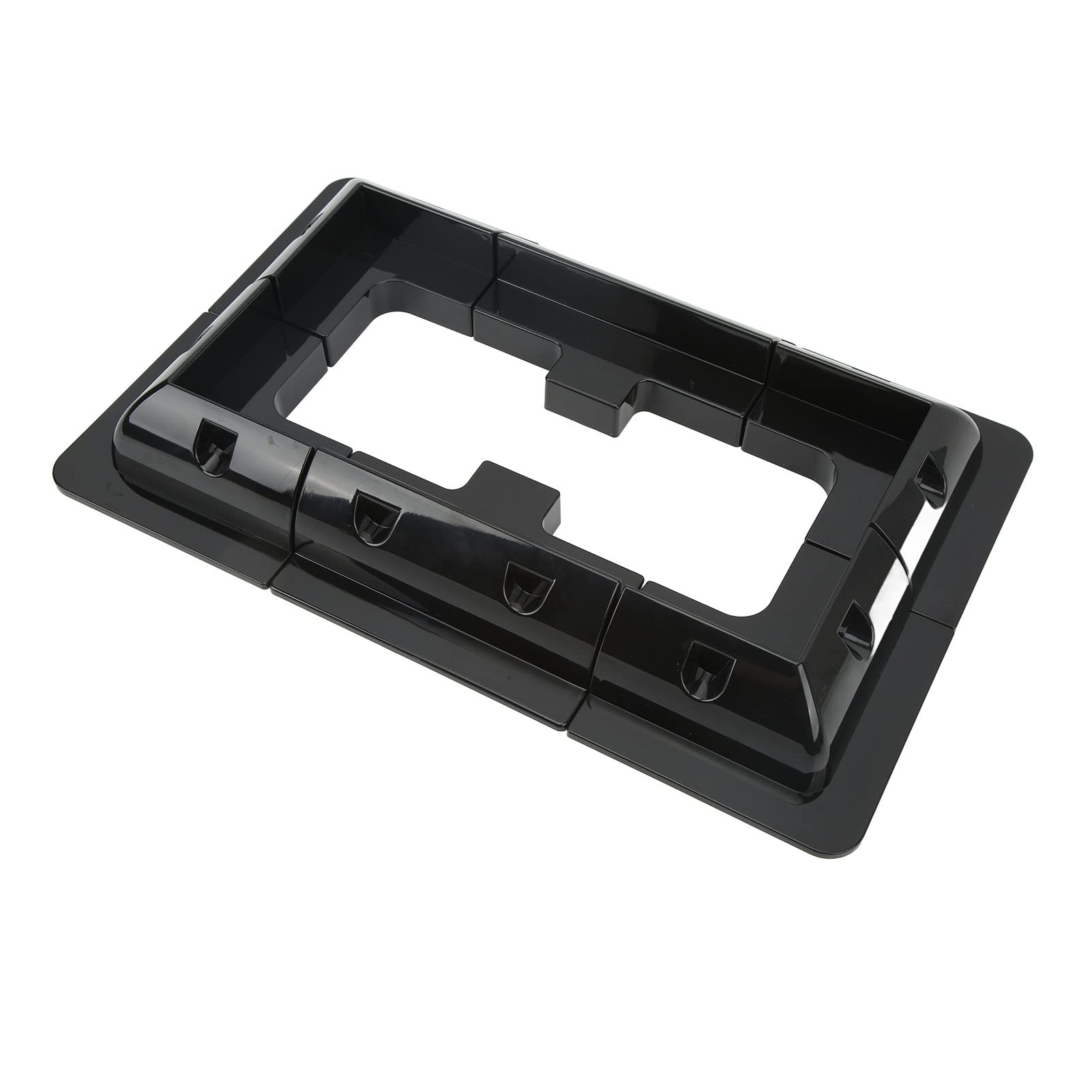 Panel słoneczny wspornik narożny plastikowe wiertło ABS bezpłatne mocowanie dowód wsparcie dla łodzi RV samochody kempingowe autobusy 6 sztuk czarny