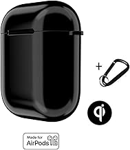 Airpods Wireless Charging and Protective Case - Compatible with Any QI Charger, Lightning Adapter. Wireless Charging Case for Airpods (Black) - coolthings.us